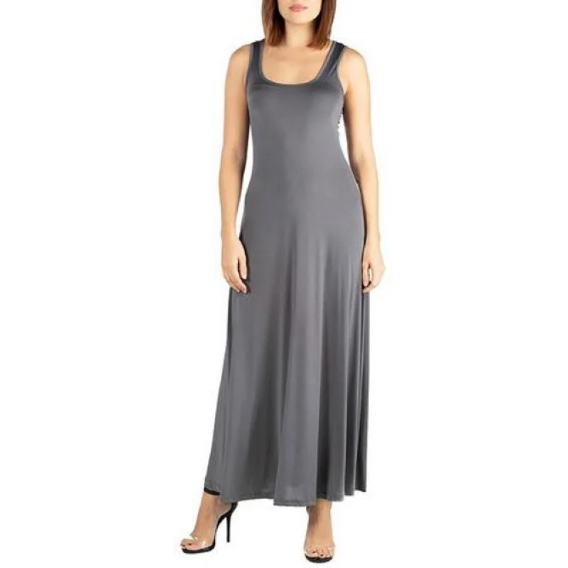 Casual Yet Chic Sales Womens Maxi Sleeveless Fit & Flare Dress Lightweight Fabric