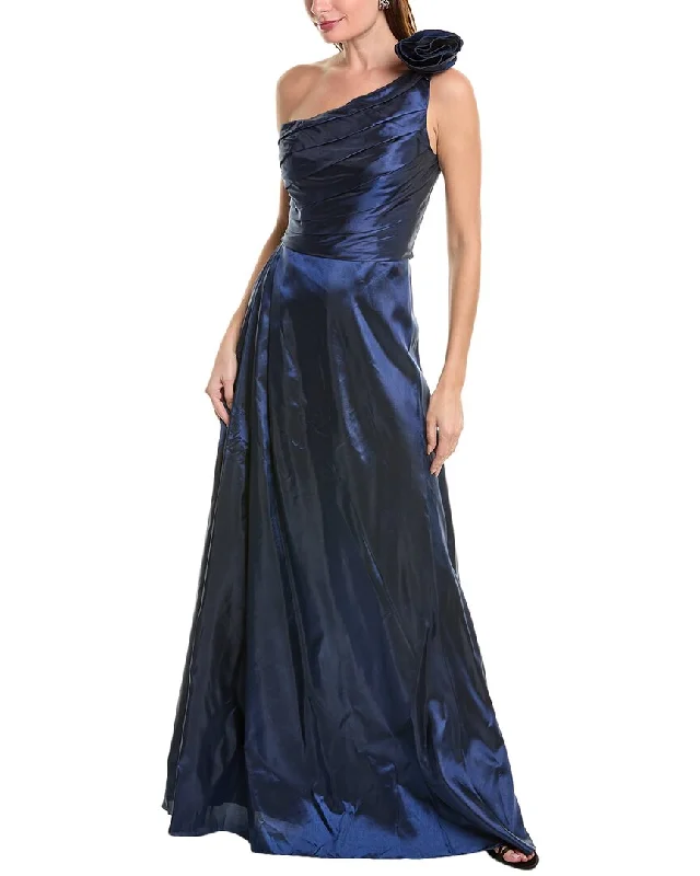 Limited Stock, Big Sale Rene Ruiz One-Shoulder Taffeta Gown Urban Sophistication