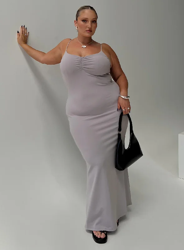 Popular Collection Arabellia Maxi Dress Grey Curve Clearance Event