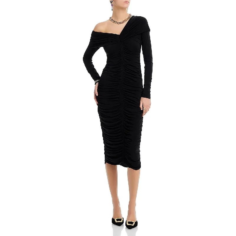 Hot Trends Marie Womens Long Sleeve Midi Cocktail And Party Dress Clearance Event