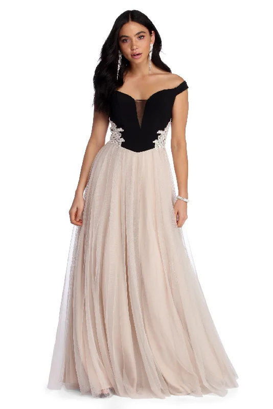 Athleisure Style Sale Cora Formal Tulle Ball Gown Disco - Inspired Retro Dance Look