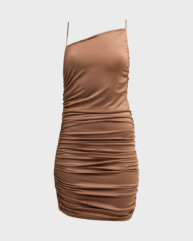 Fashion Forward Femininity Cynthia Ruched Bodycon Mini Dress Holiday Sale