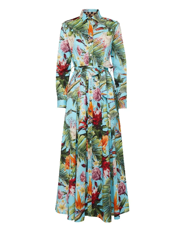 Stylish Statements Long Shirt Dress Flowers Nordic Minimalist Home Look