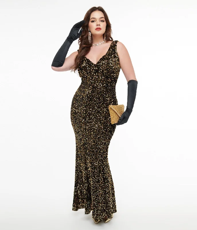 Break Fashion Norms Unique Vintage 1930s Gold Sequin Goldwyn Gown Nordic Minimalist Home Look