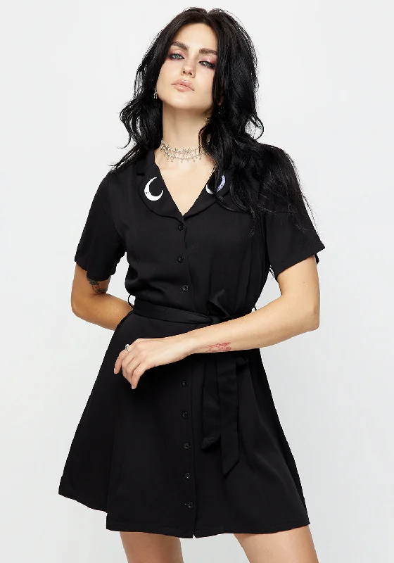 Additional Time-Limited Offers Luna Button Down Mini Shirt Dress Urban Sophistication