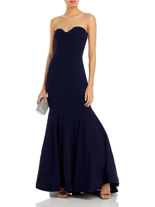 Cool Prices Womens Strapless Bodycon Evening Dress Dreamy Draping