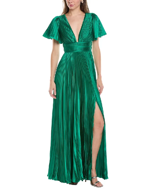 Limited Time Offer AMUR Jupiter Pleated Sleeve Gown Limited Quantities