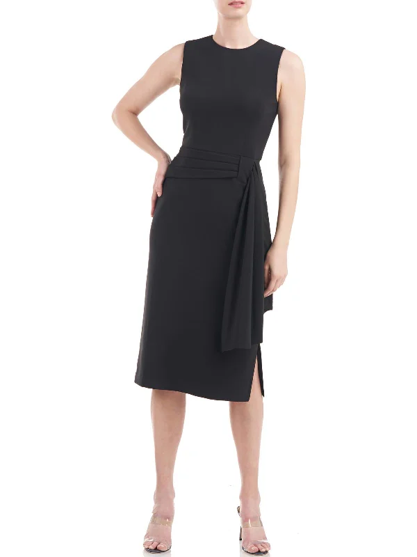 Fashion-Forward Offers Womens Pleated Sleeveless Cocktail and Party Dress Vintage Elegance