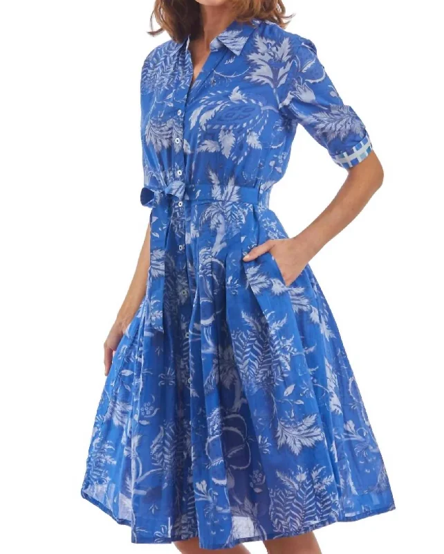 Unleash Your Trend Driven Style Mrs. Maisel Shirt Dress In Navy Vintage Retro Party Wear