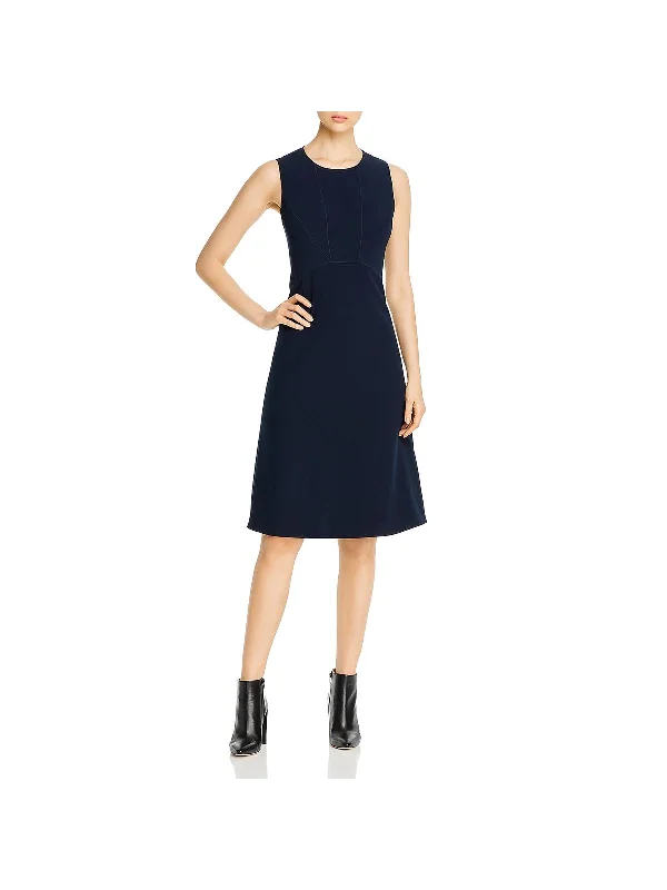 Trend Alert Leighton Womens Woven Sleeveless Wear to Work Dress Dreamy Draping