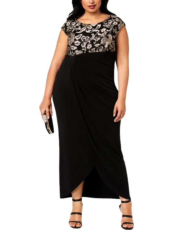 Urban Style Promotions Plus Womens Lace Sleeveless Evening Dress Clearance Event