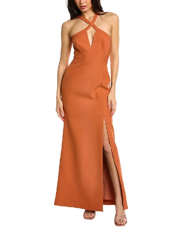 Exclusive Discounts BCBGMAXAZRIA Halter Gown Nordic Minimalist Home Look