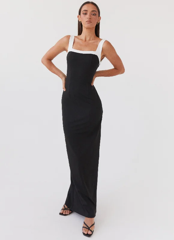 New Season Fashion Preview Sale Ebonnie Maxi Dress - Black Charming Silhouette