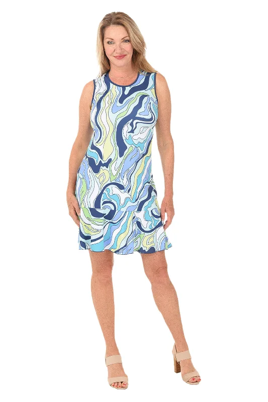 New Season Fashion Preview Ocean Waves MJ Sleeveless Ruffle Dress Limited - Edition Drops