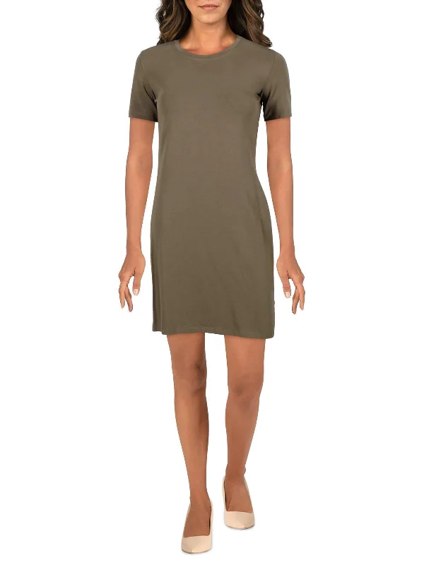 Timeless Elegance Sale Womens Knit Crewneck T-Shirt Dress Score Big on Glamorous Red - Carpet Styles