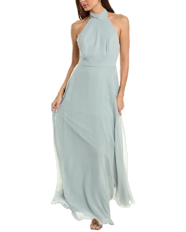 Must-Have Style Discounts After Six Halter Gown Romantic Date - Night Ensemble