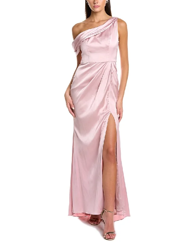 Limited Edition Black by Bariano Madonna Draped Gown Save on Classic Elegant Styles