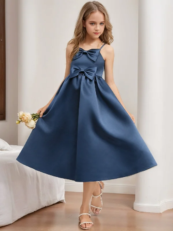 Contemporary Fashion Sale A-Line/Princess Sweetheart Sleeveless Bow Junior Bridesmaid Dresses Classic Charm