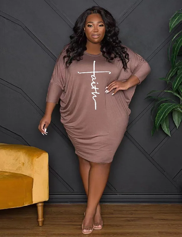 Chic Trend Collection Women Plus Size New Fashion Loose Casual Dress Limited - Stock