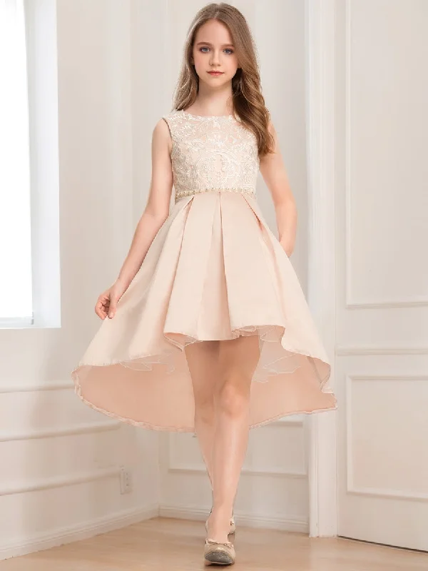 Casual Fashion A-Line/Princess Scoop Sleeveless Beading Junior Bridesmaid Dresses Huge Savings on Parisian Styles