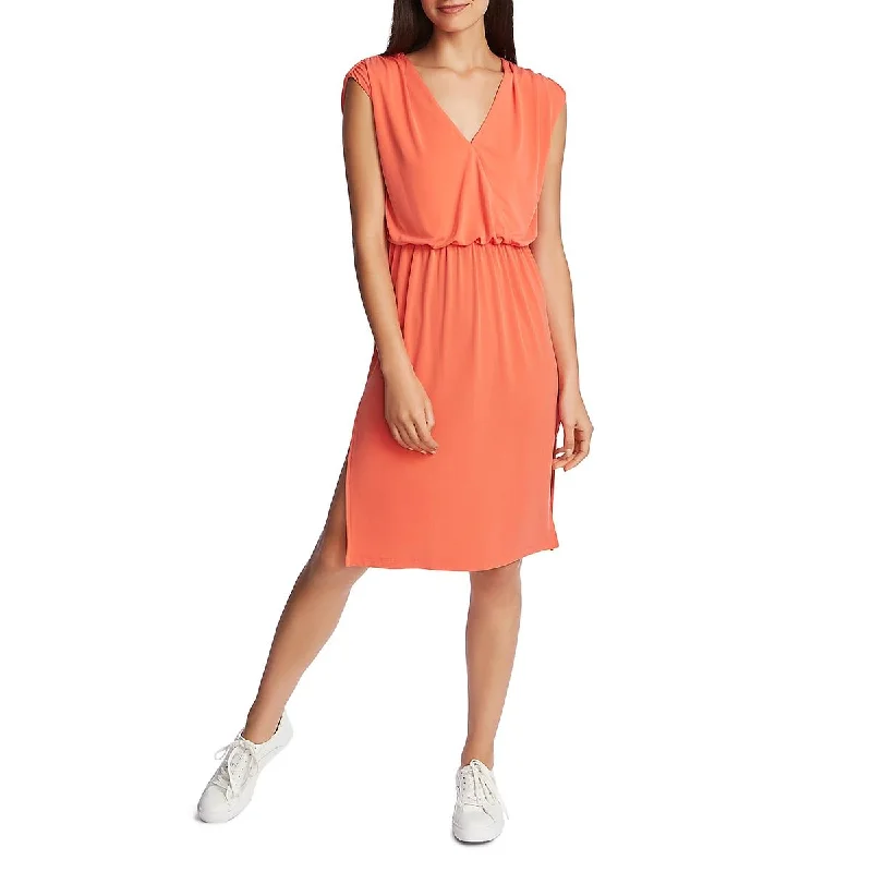 Fashion-Forward Offers 1.State Womens Cinched Waist V-Neck Casual Dress Limited - Time Bundle