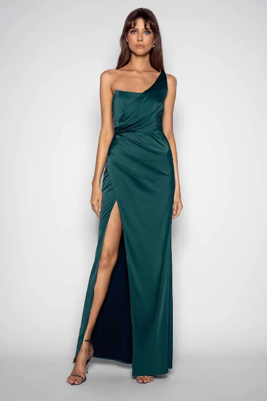 Modern Chic Discounts Francine Gown - Deep Green Clearance Event