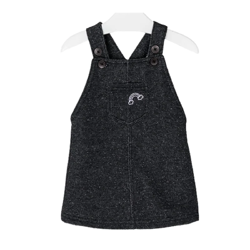 Seize Bargains Girls Suspender Dress In Dark Grey Fashion-Forward Style