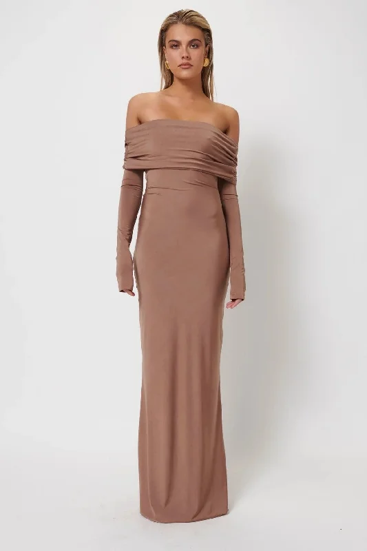 Discover Now Gwen Gown - Coffee Mother's Day Special