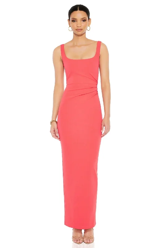 Chic Styles Nookie Glory Gown - Coral Charming Silhouette