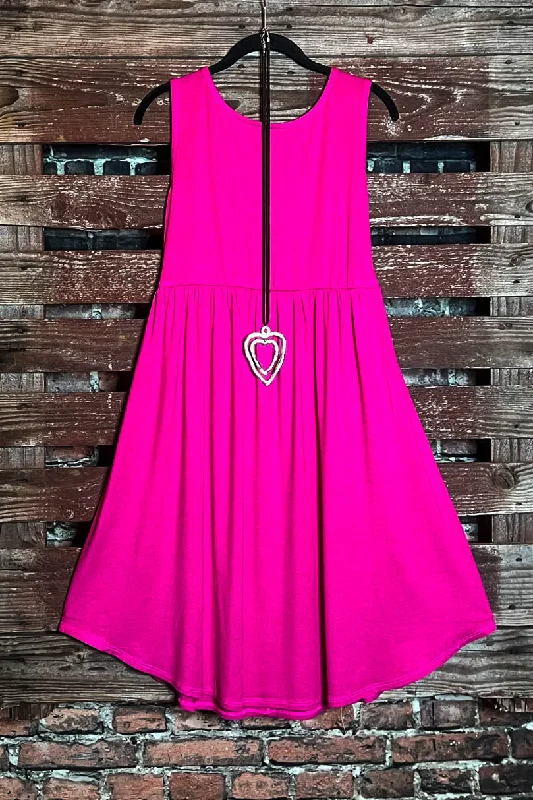 Limited Time Offer WEEKEND GETAWAY CASUAL DRESS IN HOT PINK Modern Romance