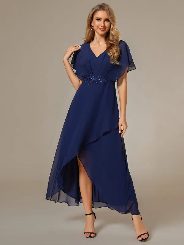 Essentials On Sale Roycebridal Haydie navy high low Mother of the bride dress Express NZ wide Early Access to Art Deco Styles Sale