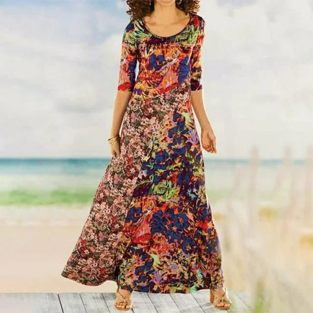 Affordable Luxury Fashion Elegant Printed Casual Dress Parisian Effortless Chic Style