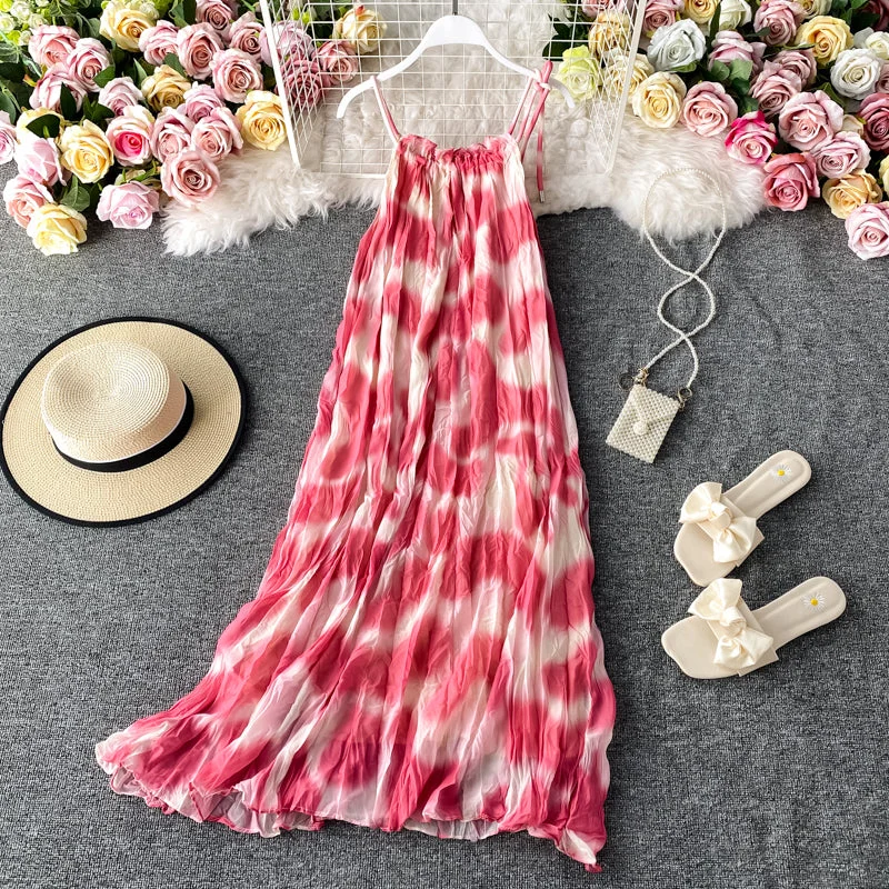 Smart Casual Deals Suspender beach skirt slim dress  3025 Classic Timeless Elegant Style