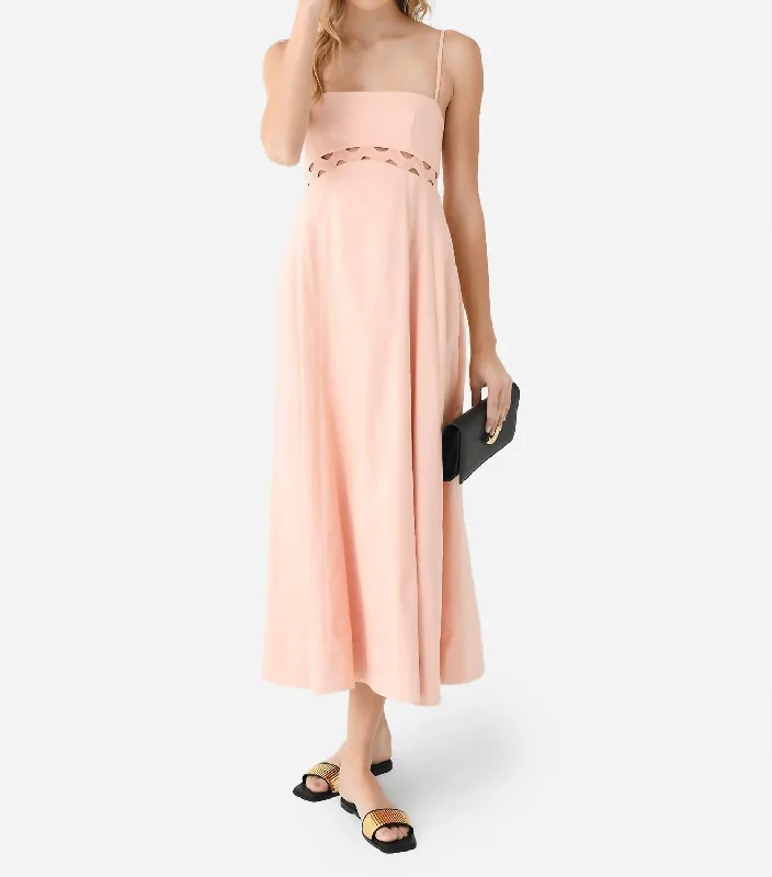 Big Discounts Asher Midi Dress In Cloud Pink End - of - Month Blowout