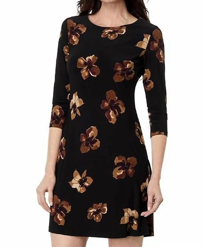 Fashion Sale Bell Sleeve Mini Dress In Black Fashion-Forward Style