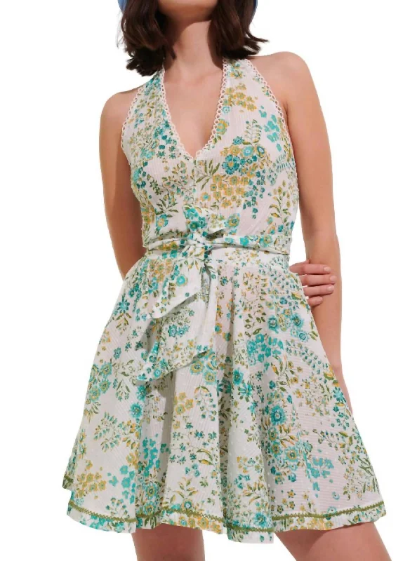 Imeless Style Beth Mini Dress In Green Orchid Flash Deals