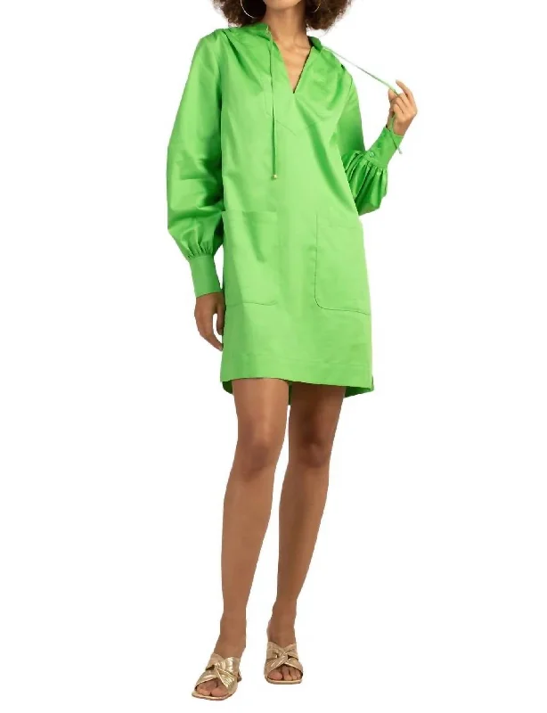 The Latest Trends Blush Mini Dress In Vert Limited - Stock