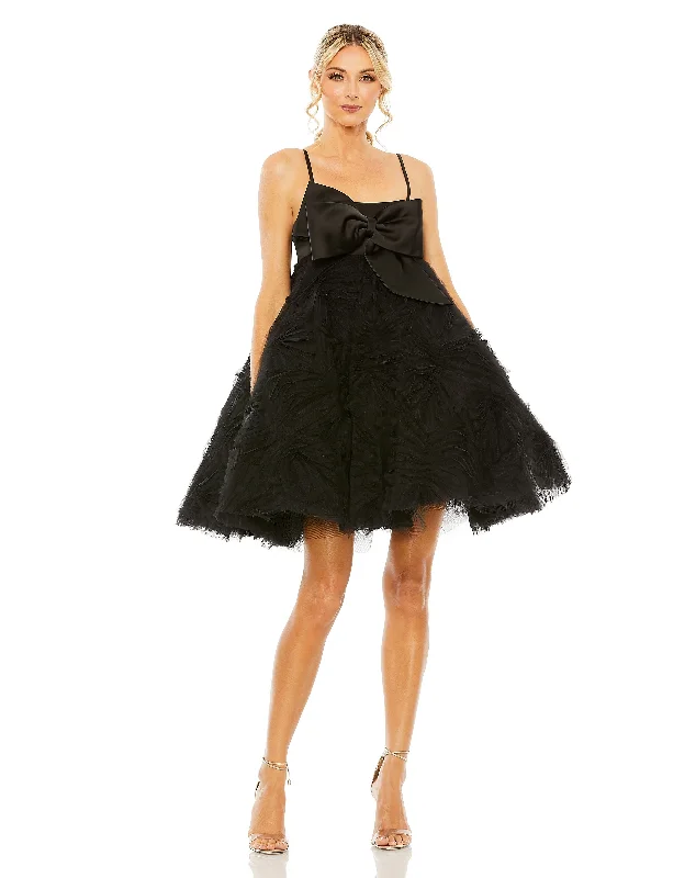 Enjoy Discount Bow Front Tulle Mini Dress Playful Elegance