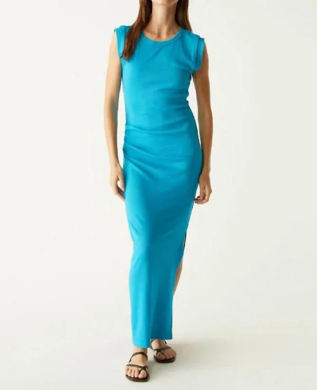 Classy Style Discounts Calliope Extended Sleeve Maxi Dress In Corsica Limited - Stock