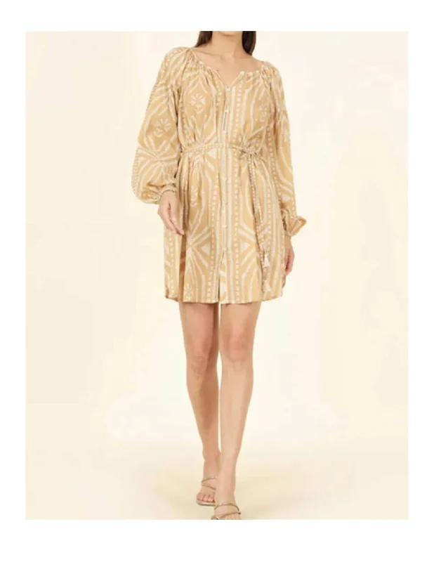 Flash Sale Fever Flora Mini Dress In Jolie Macademia Lighten Up with Nordic Styles