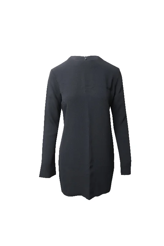 Avant-Garde Style Promotions Helmut Lang Long Sleeve Mini Dress in Black Viscose Vintage Elegance