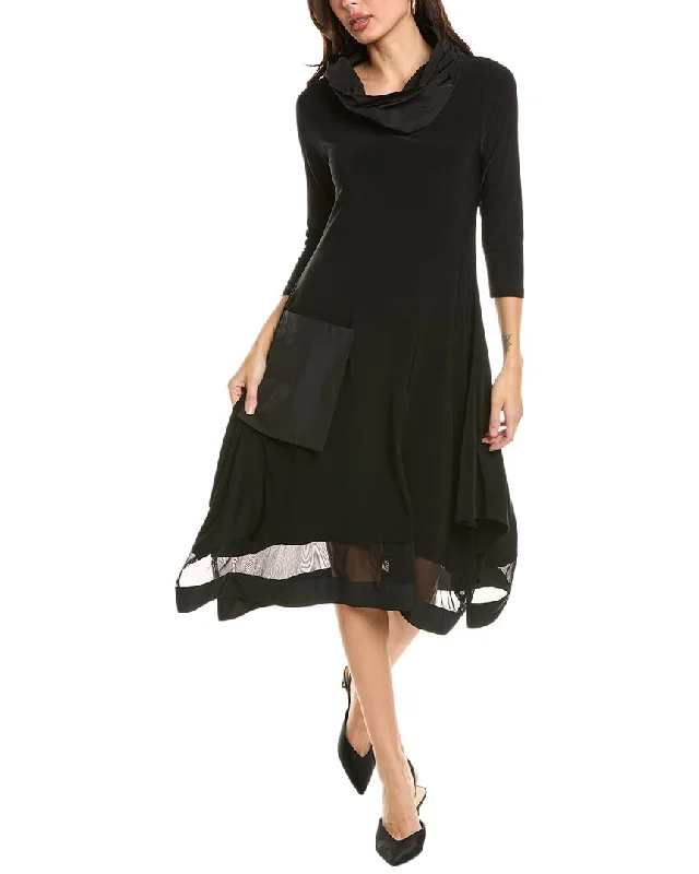 Sporty Fashion Offers Joseph Ribkoff Funnel Neck Midi Dress Discounts on Casual Weekend Styles