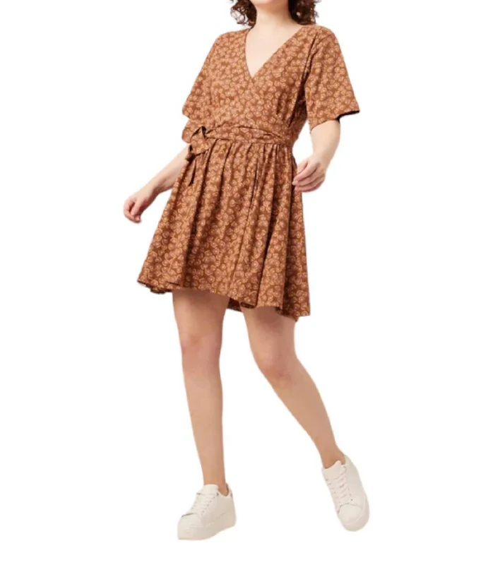 Limited Styles Kalen Dress In Spice Pop Floral Dreamy Draping