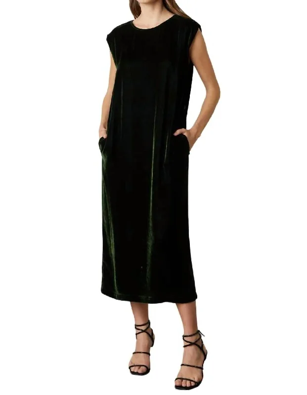 Hot Trends Kandace Maxi Dress In Fern Winter Warm - Up Sale