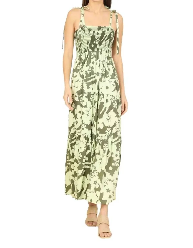 Chic Trend Collection Lana Maxi Dress In Avocado Fashion-Forward Style