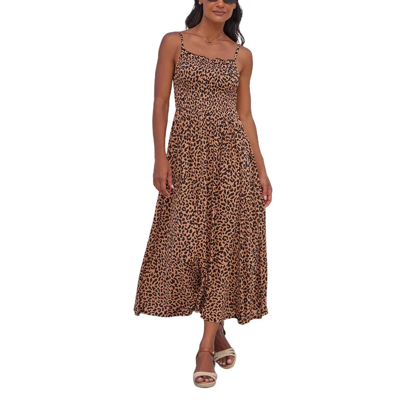 Special Offer LASCANA Women's Leopard Print Midi Dress Limited - Time Bundle