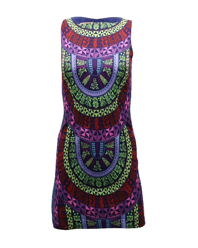 Style Without Limits Mara Hoffman Tribal Print Sheath Mini Dress in Multicolor Polyester Beat the Heat in Tropical Styles