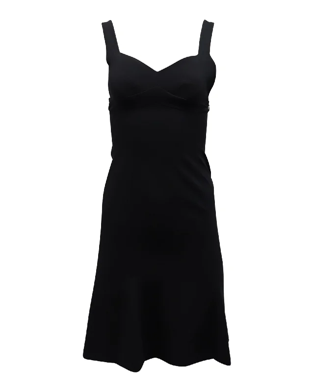 Popular Collection Moschino Sleeveless Mini Dress in Black Triacetate Limited - Stock