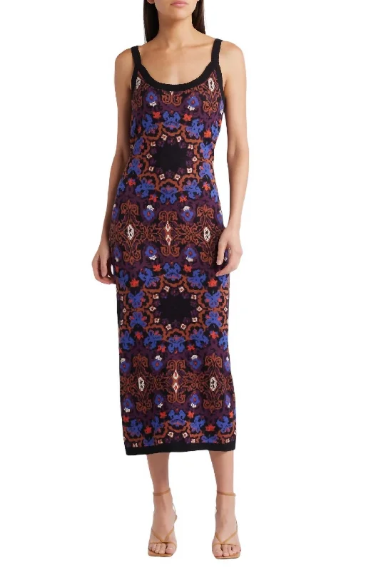 Trend Leading Collection Payton Midi Dress In Venezia Print Huge Savings on Parisian Styles