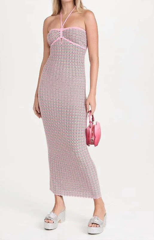 Get The Latest Trends Pierrette Knit Midi Dress In Tutti Fruitti Chic Urban Fashion Look